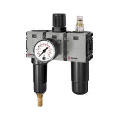 Riegler 142512. WE 3-tlg. »FUTURA-mini«, Metallbe., Stand.mano., G 1/4, 0,5-8, VA