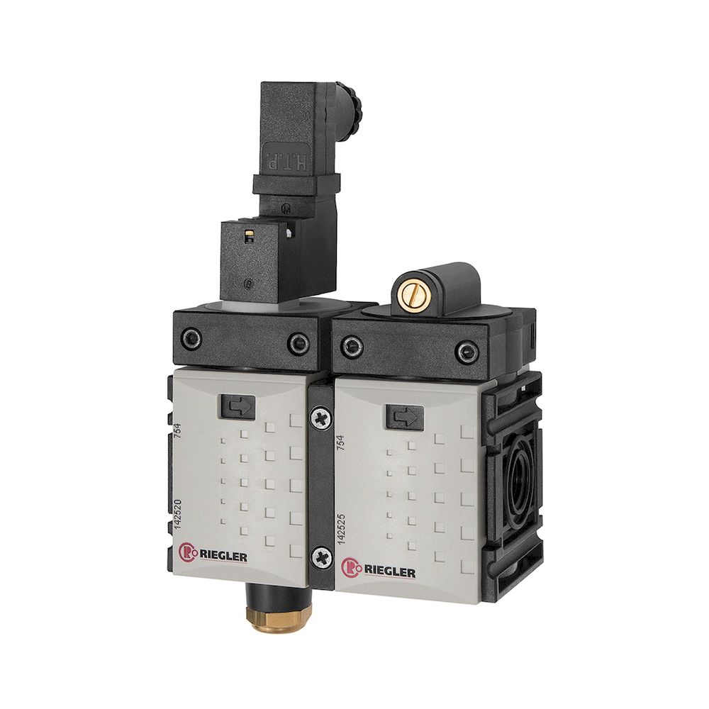 Riegler 142526. Befülleinheit »FUTURA-mini«, el. betätigt, 24 V DC, BG 0, G 1/4