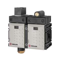 Riegler 142529. Befülleinheit »FUTURA-mini«, pneumatisch betätigt, BG 0, G 1/4