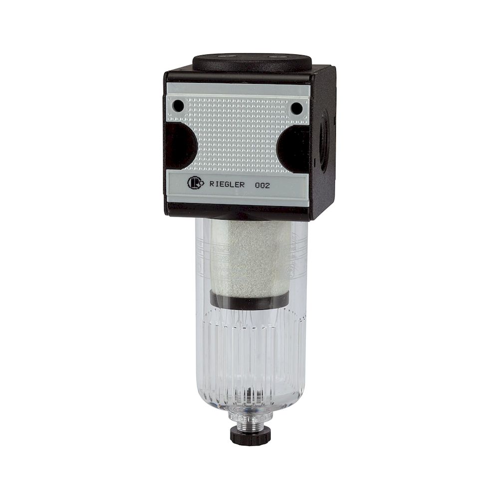 Riegler 100527.Pre-filter »multifix« with PC container, 0.3 µm, Size 1, G 1/4