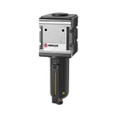 Riegler 133118. Vorfilter »multifix«, mit Metallbehälter, 0,3 µm, BG 4, G 1