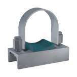 Stauff 1110004587. Flat Steel U-Bolt Saddle (Short), Polypropylene DN 80 Carbon Steel, untreated 88,9mm