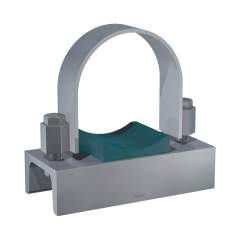 Stauff 1110004603. Flat Steel U-Bolt Saddle (Short), Polypropylene DN 350 Carbon Steel, untreated 355,6mm