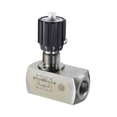 Stauff 1910000195. Flow Control Valve Mild Steel, zinc/iron-plated Connection: 2 BSP Nominal Size: DN40 Sealing: NBR PN: 350 bar / 5000 PSI