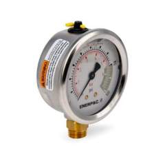 Enerpac G2509L, Hydraulic Pressure Gauge, 63 mm Face, Lower Mount, Glycerine Filled, 7 bar maximum pressure