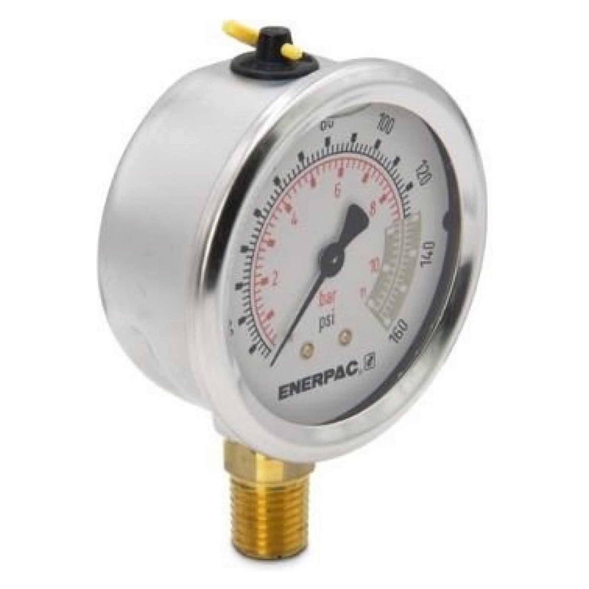 Hydraulic Pressure Gauge, 63 mm, Lower Mount, 11 bar - Enerpac G2510L