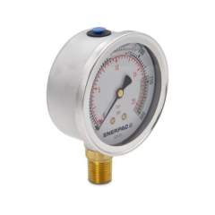 Enerpac G2512L, Hydraulic Pressure Gauge, 63 mm Face, Lower Mount, Glycerine Filled, 20 bar maximum pressure