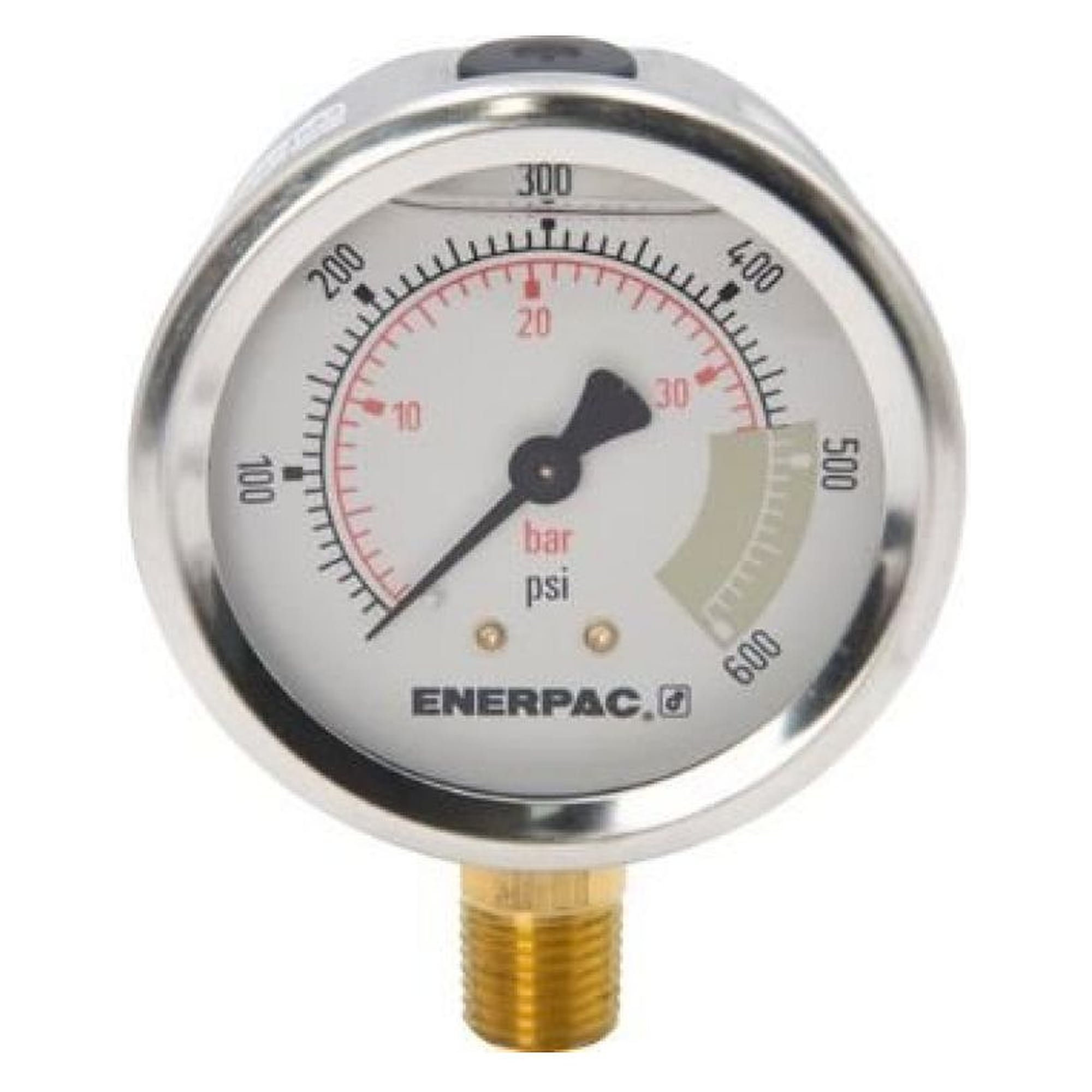 Druckmanometer, 63 mm, Unterseite, 40 bar - Enerpac G2513L