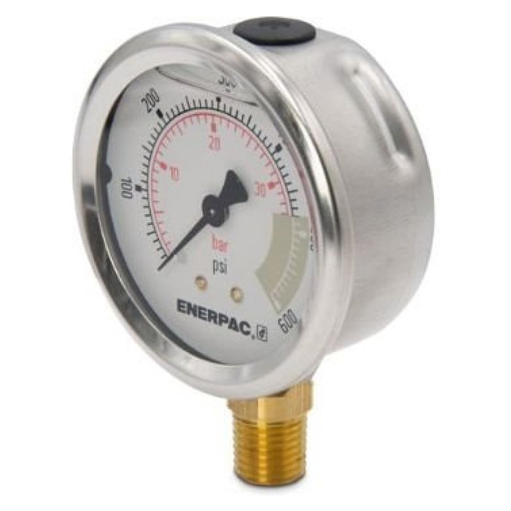 Druckmanometer, 63 mm, Unterseite, 40 bar - Enerpac G2513L