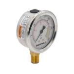 Enerpac G2513L, Hydraulic Pressure Gauge, 63 mm Face, Lower Mount, Glycerine Filled, 40 bar maximum pressure