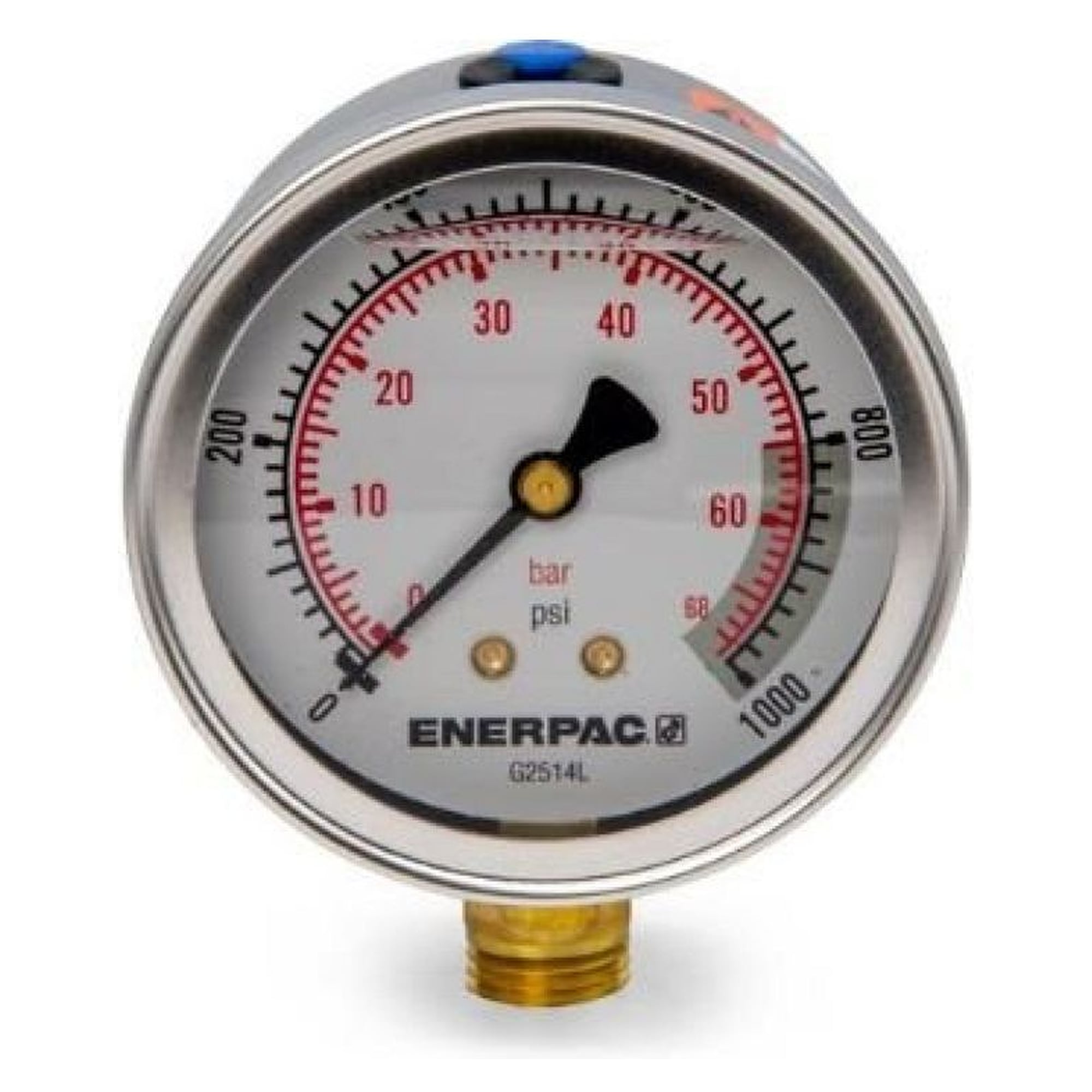 Druckmanometer, 63 mm, Unterseite, 70 bar - Enerpac G2514L
