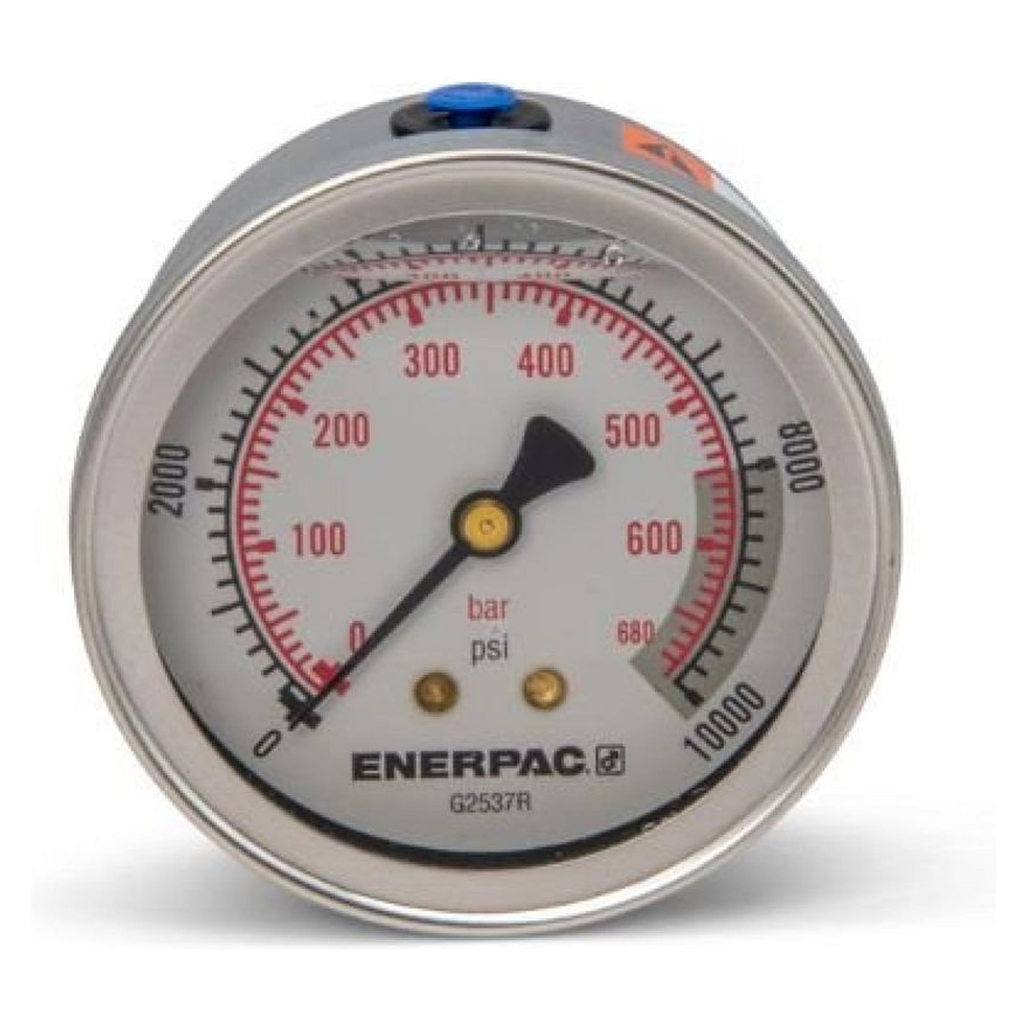 Druckmanometer, 63 mm, Rückseite Mitte, 700 bar - Enerpac G2537R