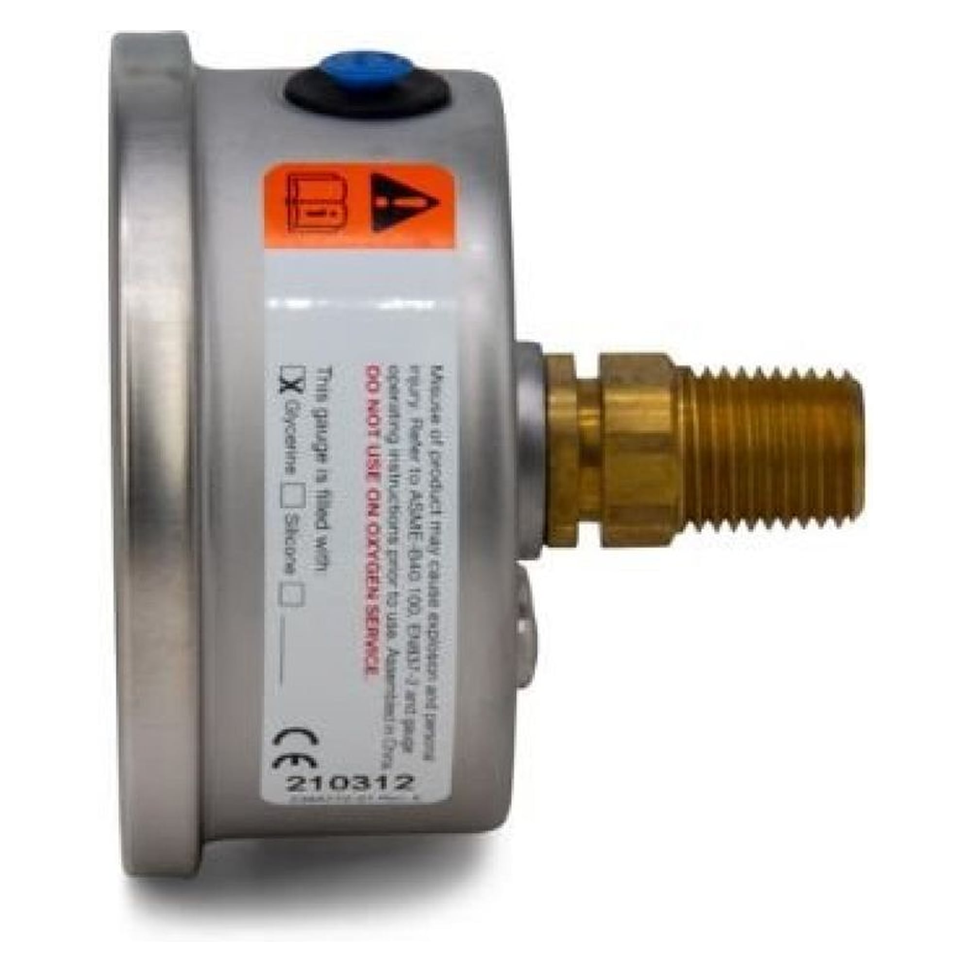 Druckmanometer, 63 mm, Rückseite Mitte, 700 bar - Enerpac G2537R