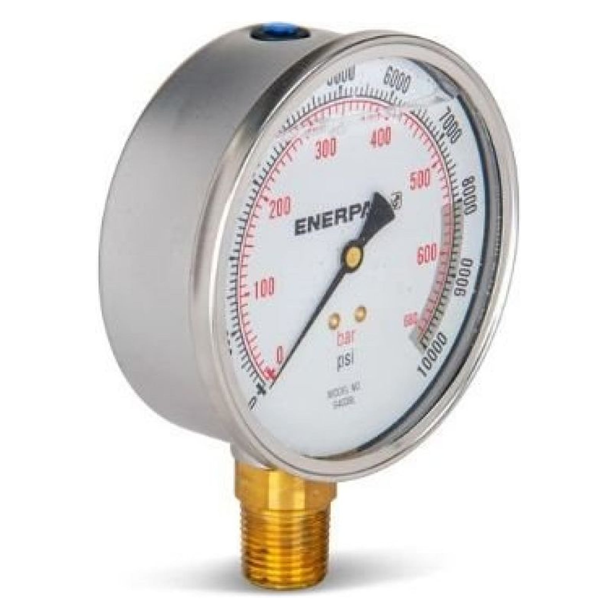 Druckmanometer, 100 mm, Unterseite, 700 bar - Enerpac G4039L
