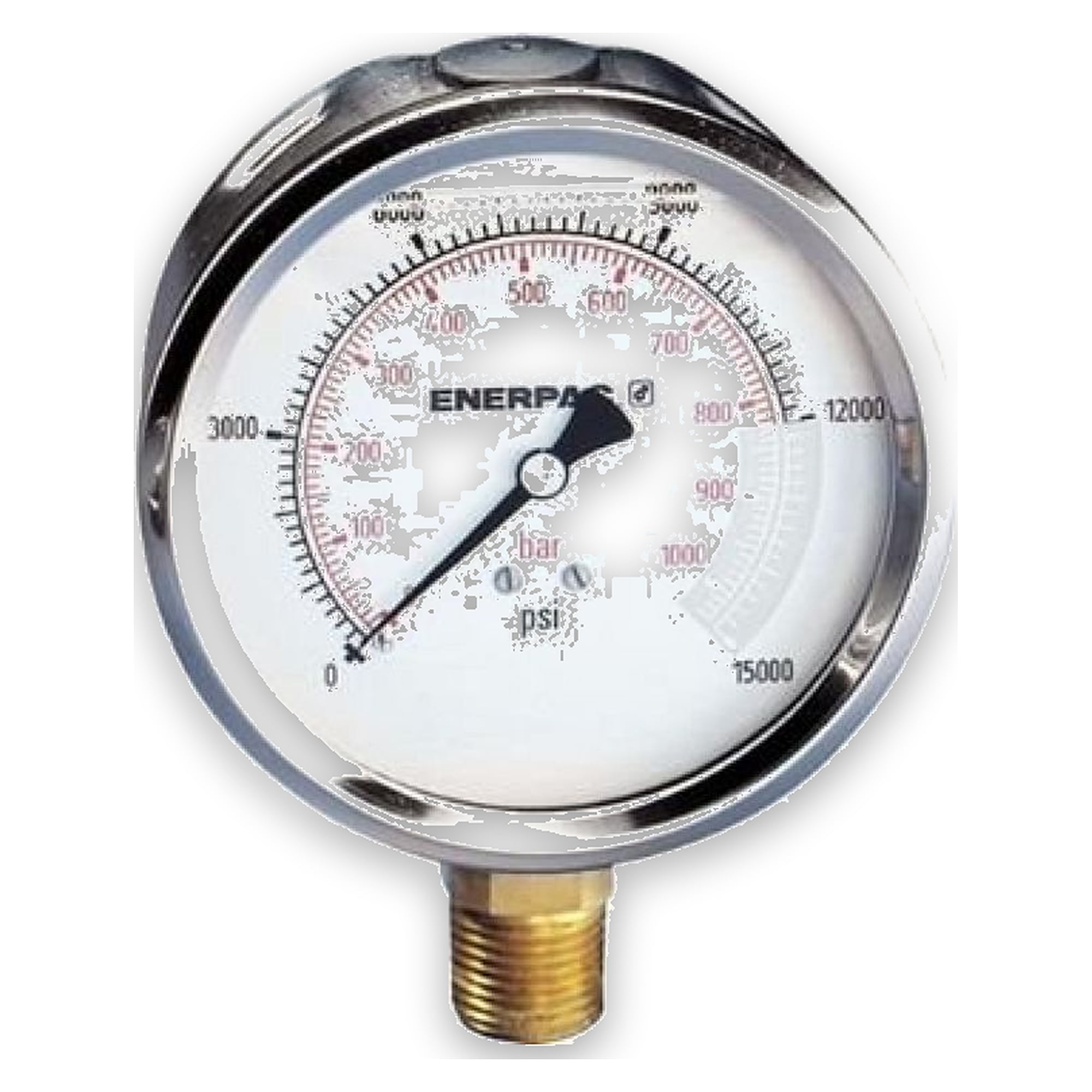 Druckmanometer, 100 mm, Unterseite, 1000 bar - Enerpac G4040L