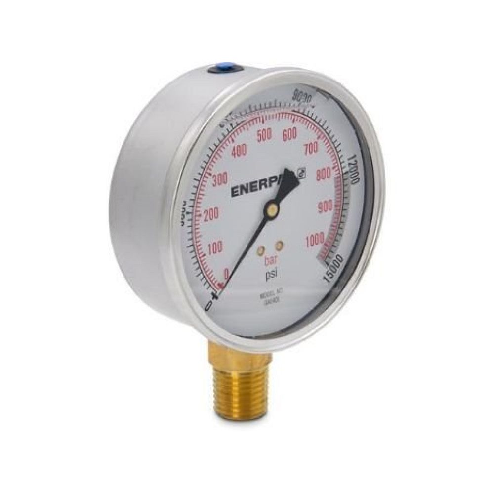 Enerpac G4040L, Druckmanometer, 100 mm  Face,  Unterseite, Glyzerin gefüllt, 1000 bar Maximaler Druck