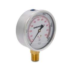 Enerpac G4040L, Hydraulic Pressure Gauge, 100 mm  Face,  Lower Mount, Glycerine Filled, 1000 bar maximum pressure