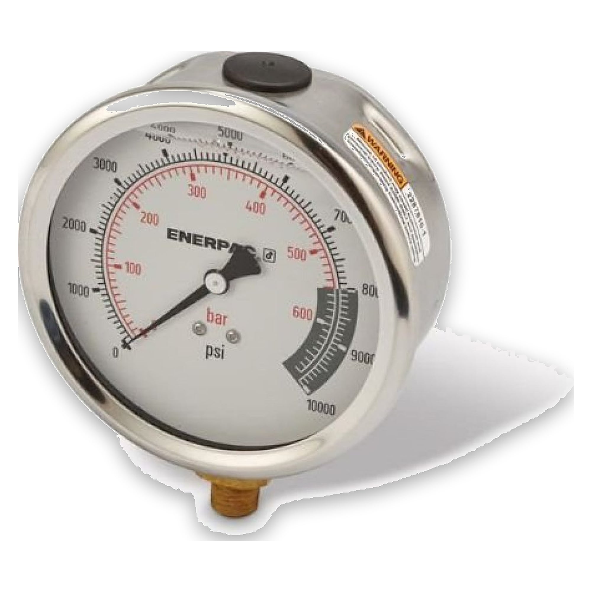 Druckmanometer, 100 mm, Unterseite, 700 bar - Enerpac G4088L