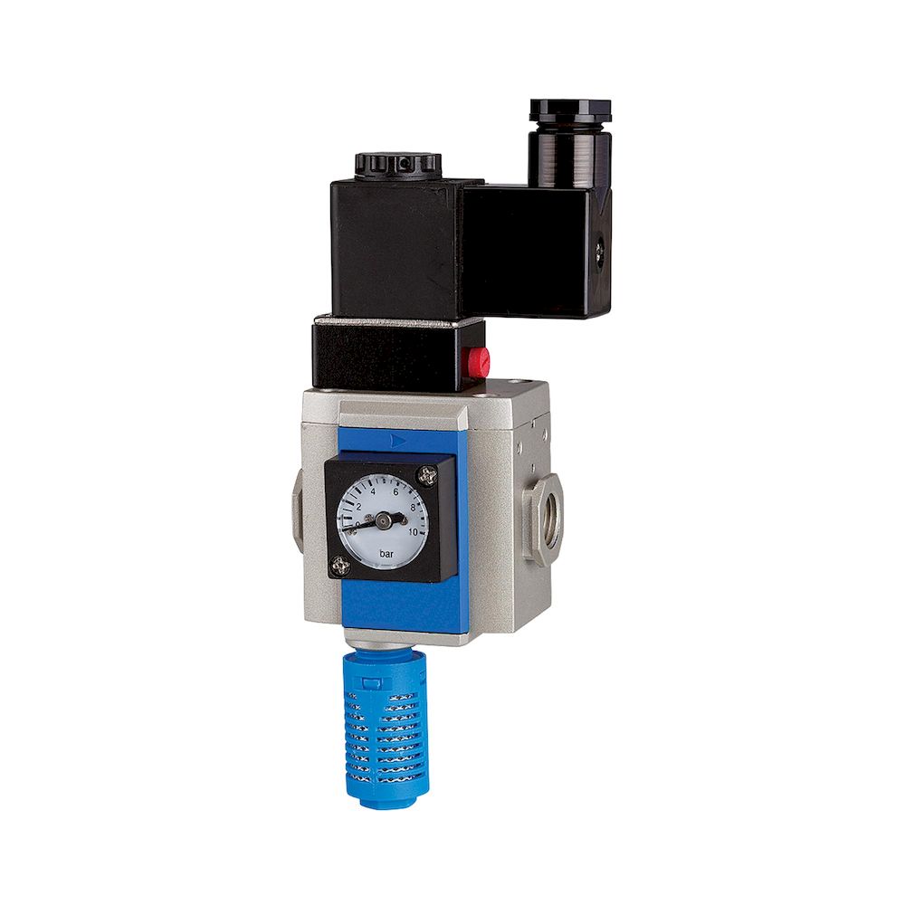 Riegler 116340.3/2-way start-up valve »G-mini«, 230 V AC/50 Hz, Size 200, G 1/8