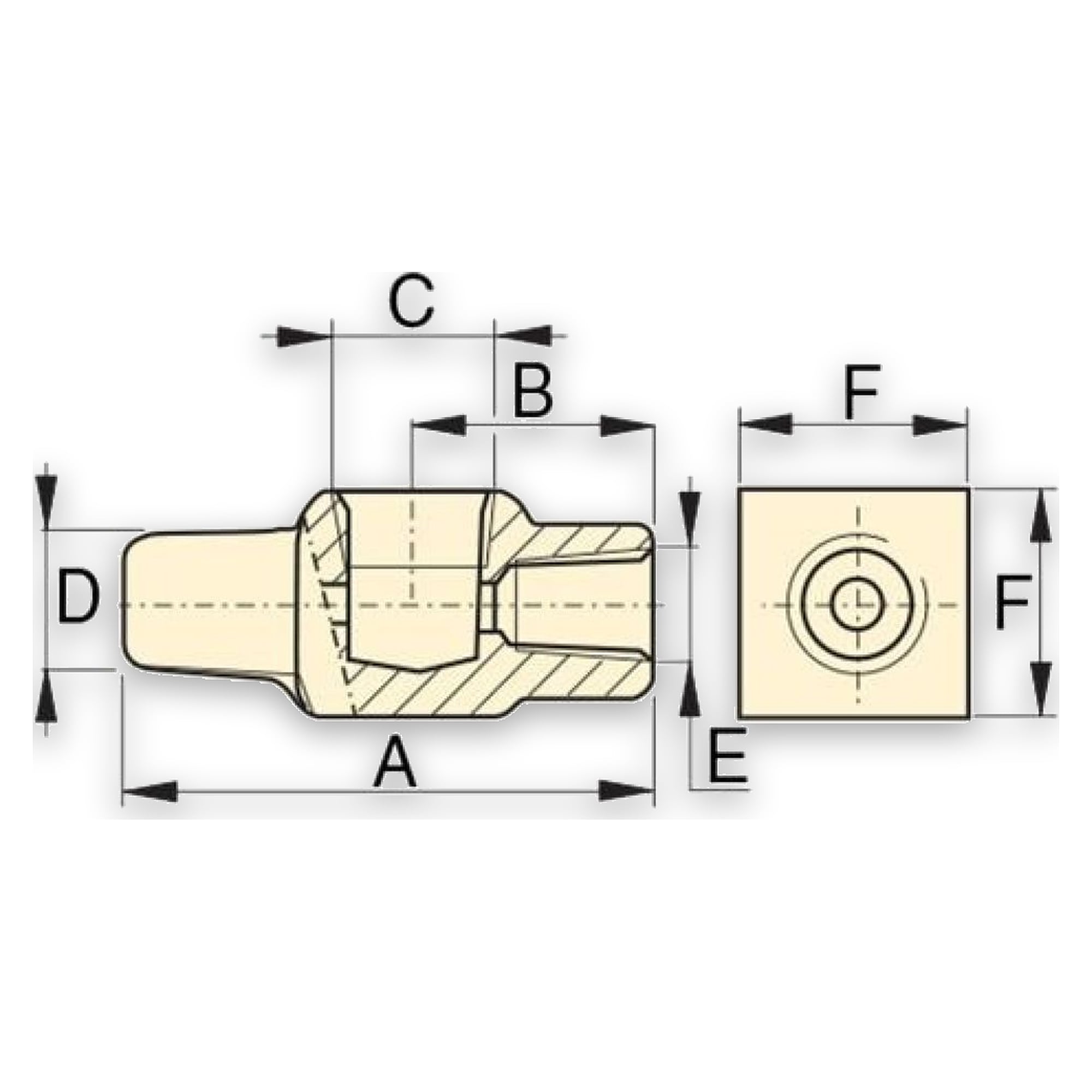 Gauge Adaptor, 1/2 in. NPTF Port, 700 bar - Enerpac GA1