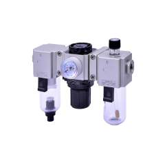 Riegler 178363. Wartungseinheit 3-tlg. »GA-mini«, PC, BG 200, G1/8, 1,5-9 bar, HA