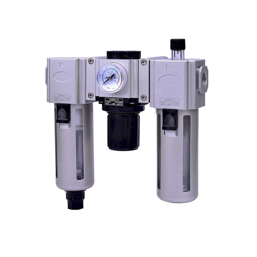 Riegler 178505.Service unit 3-part »GA«, PC container, 5 µm, Size 300, G 1/4