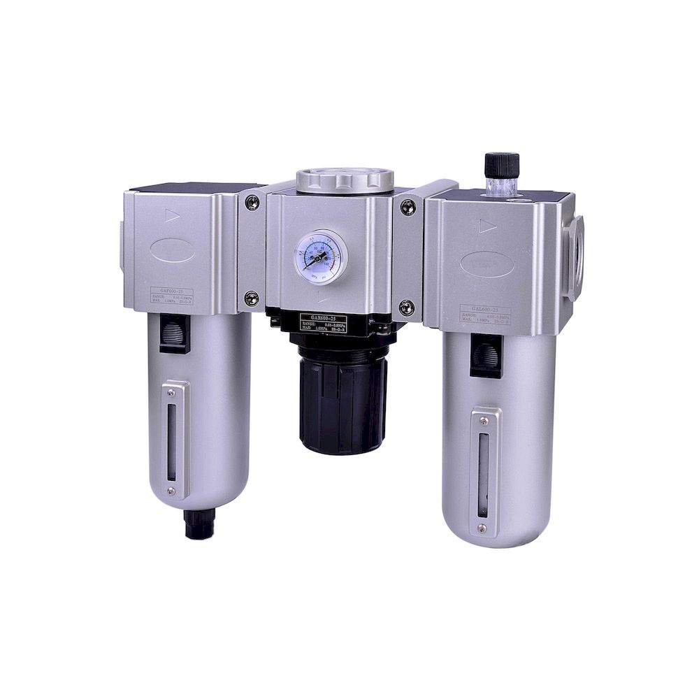 Riegler 178515.Service unit 3-part »GA«, Metal container, 5 µm, Size 600, G 3/4