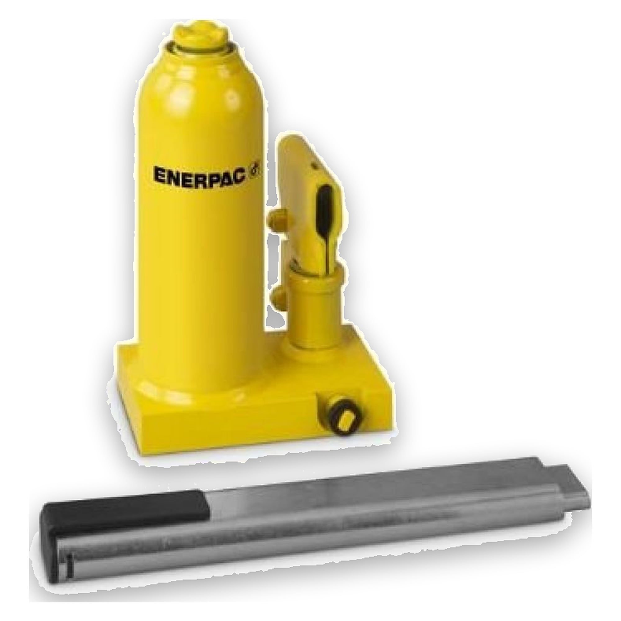 Hydraulic Industrial Bottle Jack, 49 kN, 150 mm Stroke - Enerpac GBJ005A