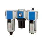 Riegler 116425. Wartungseinheit 3-tlg. »G«, PC-Beh., BG 400, G 1/2, 1,5-9 bar, HA