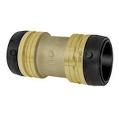 Riegler 117040.Straight connector, Brass, »sharkbite«, for pipe exterior ø 22 mm