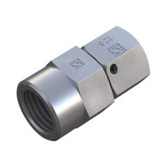 Stauff 6010003221. Manometerverschraubung mit 24°-Dichtkegel / O-Ring Baugröße: 06L, 1/4 BSP Dichtkantenring (innen) Stahl, Zink/Nickel-beschichtet