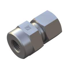 Stauff 6010001256. Gauge Fitting Size / Type: 08L 1/4 BSP with Cutting Ring & Union Nut Steel, Zinc/Nickel-Plated