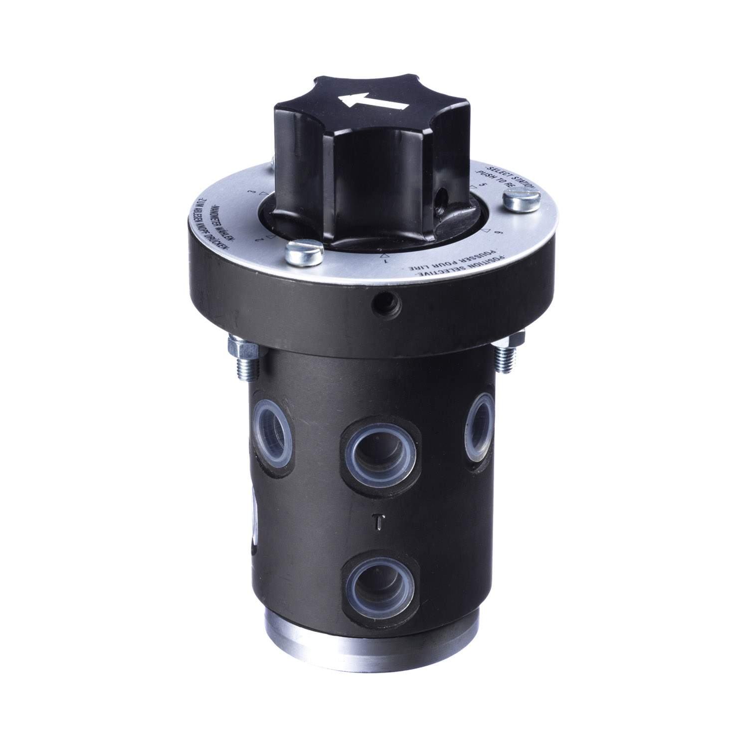 Stauff 1910000480. Gauge Selection Switch Cast iron / Steel, Zinc plated Connection: 1/4 BSP Nominal Size: DN8 Sealing: NBR PN: 400 bar / 5800 PSI