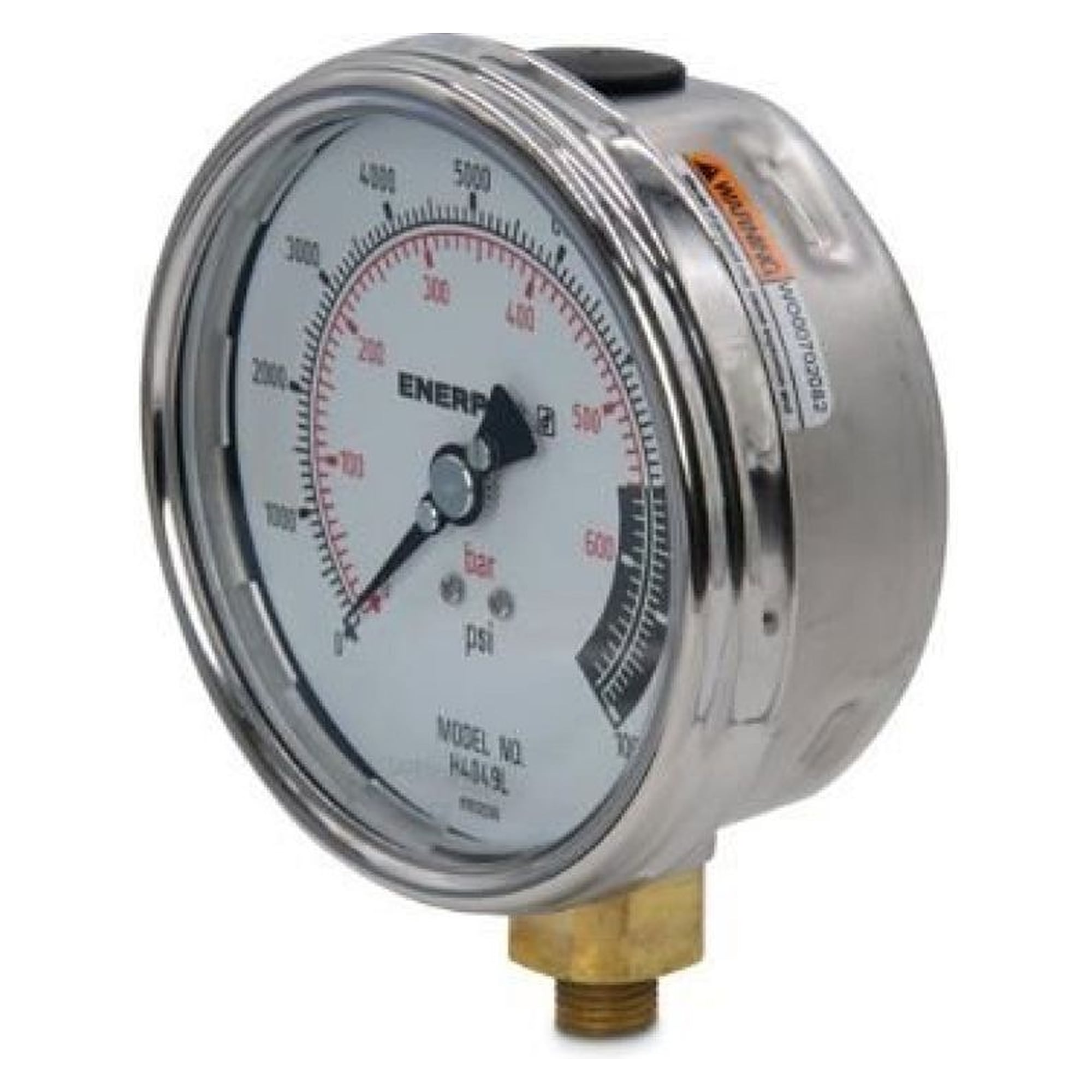 Hydraulic Pressure Gauge, 100 mm, Lower Mount, 700 bar - Enerpac H4049L