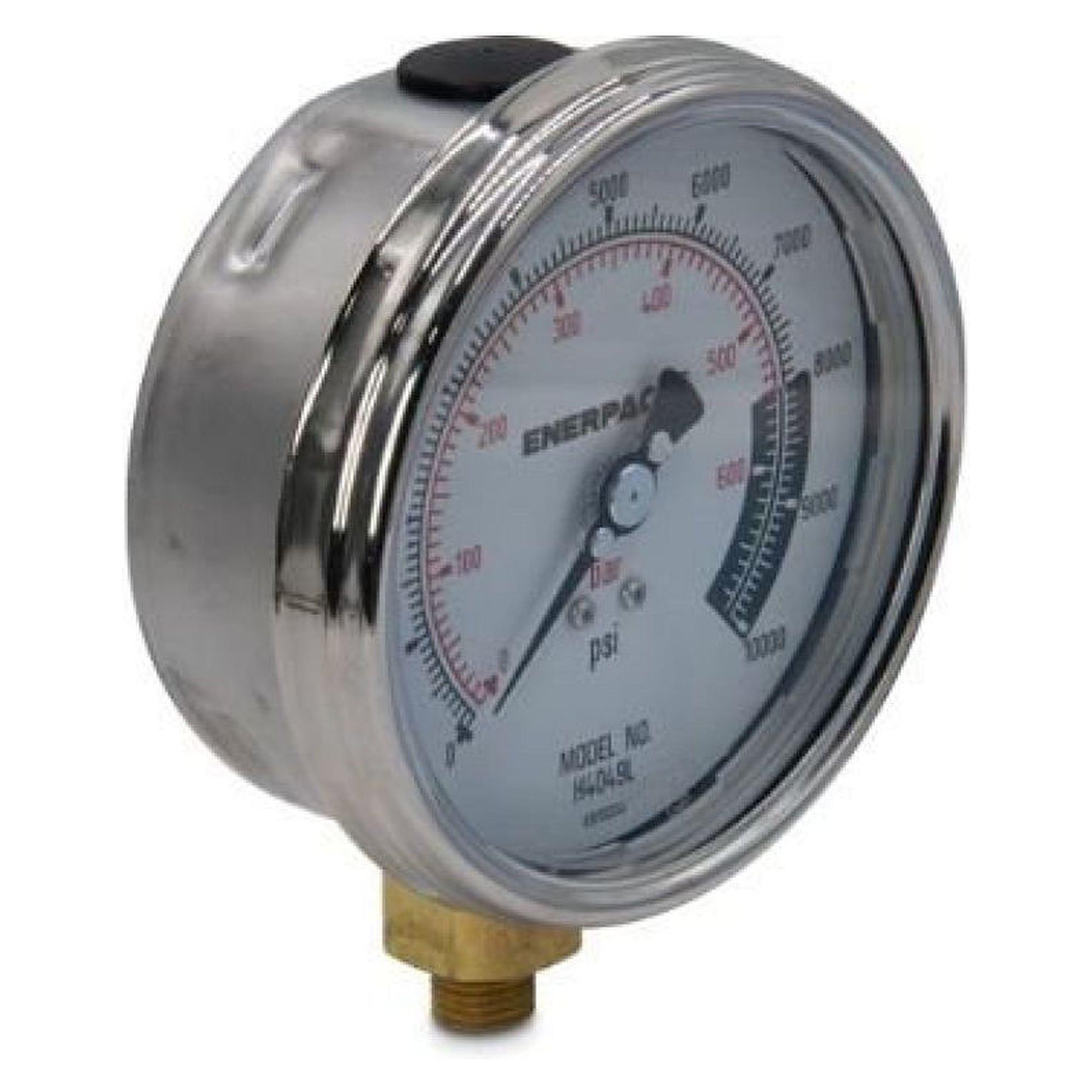 Hydraulic Pressure Gauge, 100 mm, Lower Mount, 700 bar - Enerpac H4049L