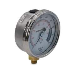 Enerpac H4049L, Hydraulic Pressure Gauge, 100 mm  Face,  Lower Mount, High Cycle, 700 bar maximum pressure