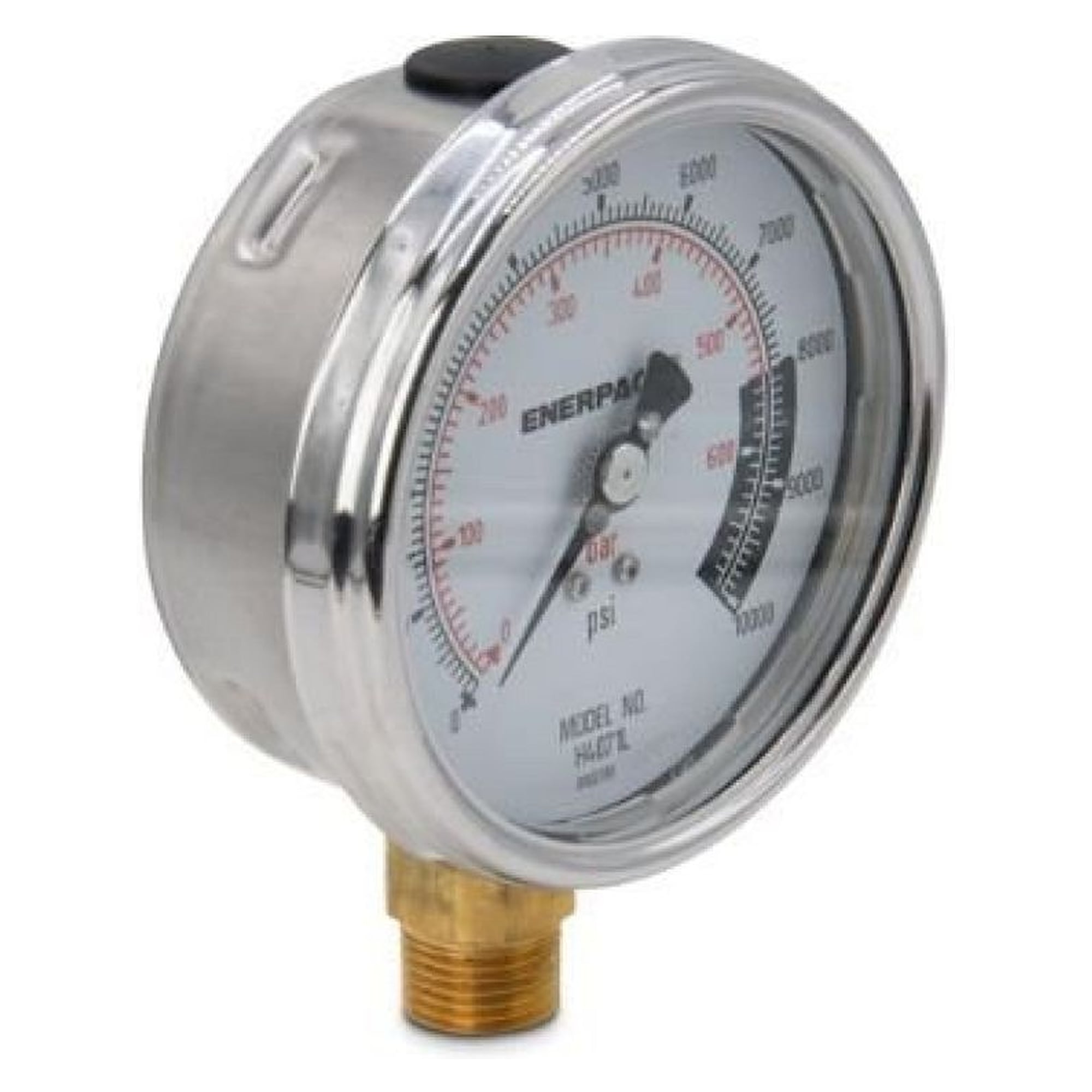 Hydraulic Pressure Gauge, 100 mm, Lower Mount, 700 bar - Enerpac H4071L