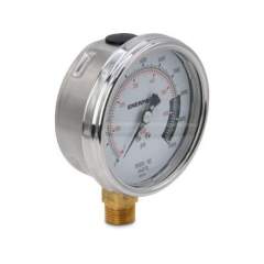 Enerpac H4071L, Hydraulic Pressure Gauge, 100 mm  Face,  Lower Mount, High Cycle, 700 bar maximum pressure