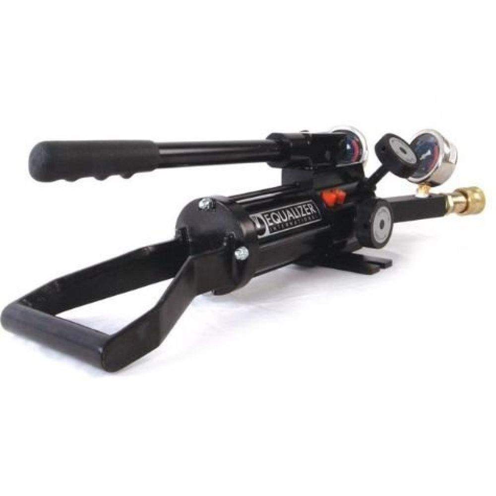 Enerpac HP350DMINEX, Hydraulische gekapselte Handpumpe mit zwei Drehzahlen und zwei Anschlüssen mit Manometer und Adapter, 300 cm3 Nutzbares Ölvolumen, ATEX-zertifiziert