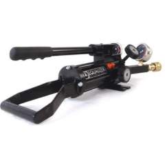 Enerpac HP350DMINEX, Hydraulische gekapselte Handpumpe mit zwei Drehzahlen und zwei Anschlüssen mit Manometer und Adapter, 300 cm3 Nutzbares Ölvolumen, ATEX-zertifiziert