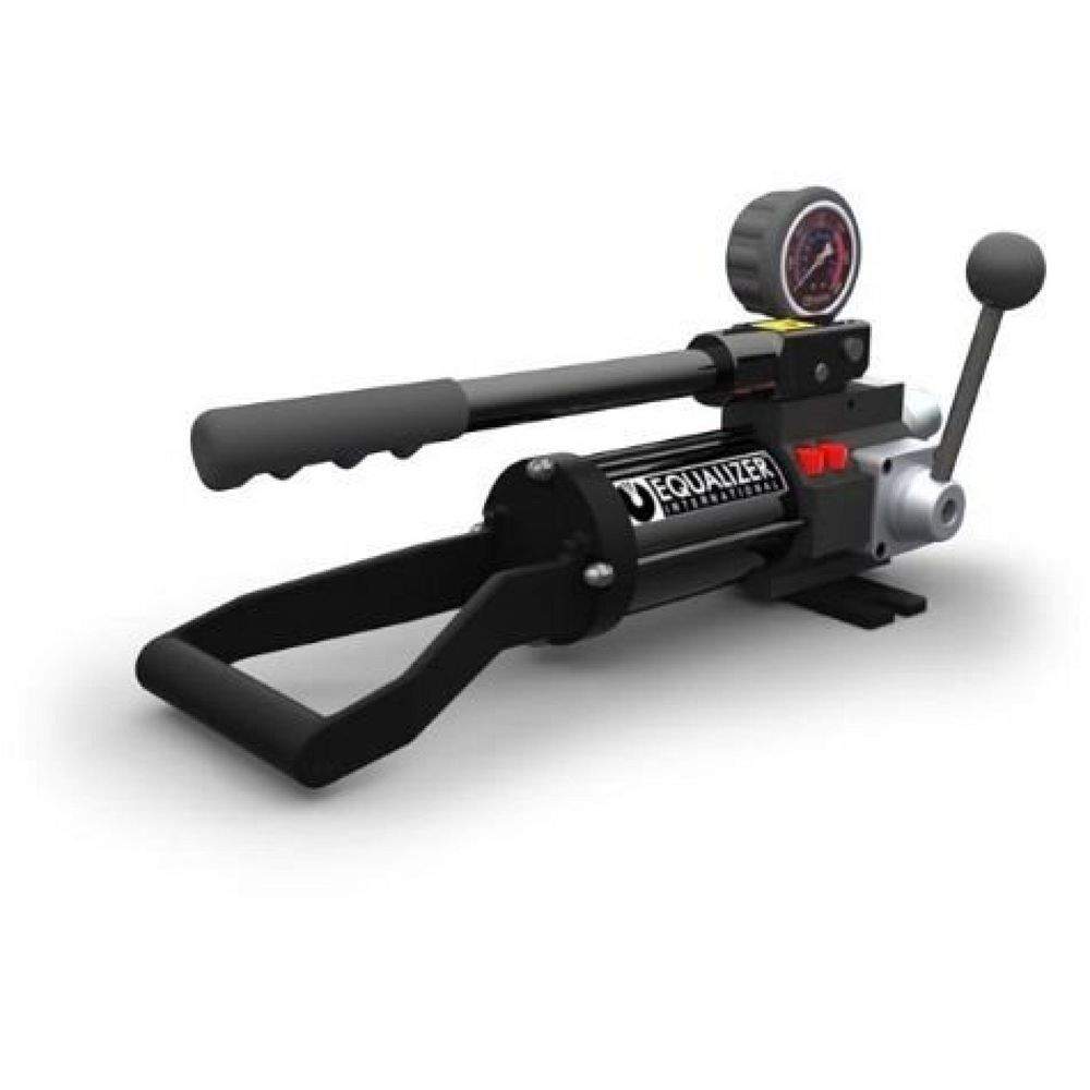 Enerpac HP1000SDMIN, Hydraulische gekapselte Handpumpe mit zwei Drehzahlen und zwei Anschlüssen mit Manometer und Adapter, 1110 cm3 Nutzbares Ölvolumen, Für die Verwendung mit doppelt wirkenden Werkzeugen