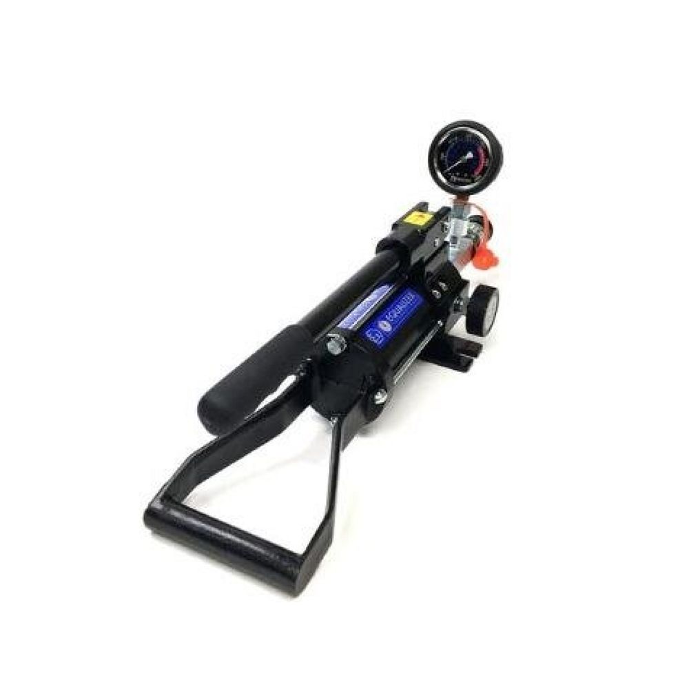 Enerpac HP350SMINEX, Hydraulische gekapselte Handpumpe mit zwei Drehzahlen und Einzelanschluss mit Manometer und Adapter, 300 cm3 Nutzbares Ölvolumen, ATEX-zertifiziert