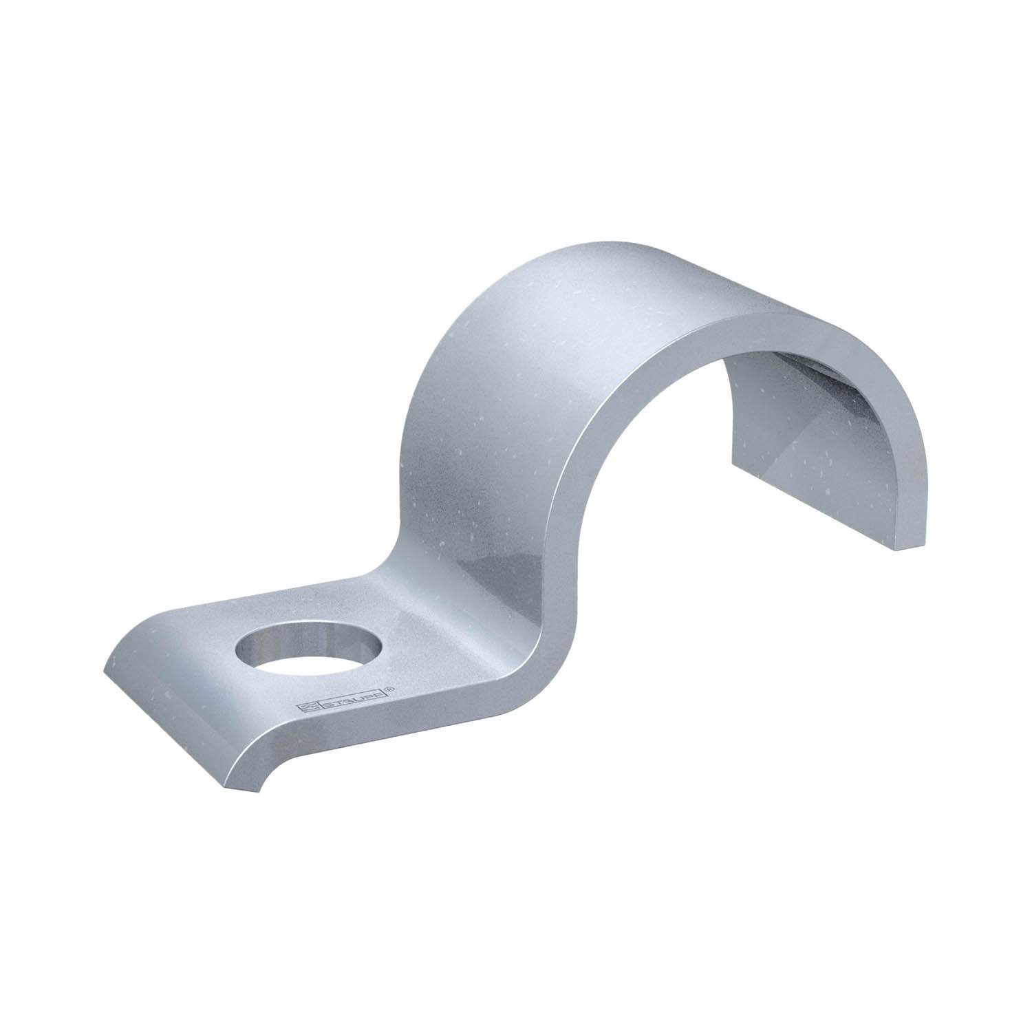 Stauff 1130021608. Heavy Metal Pipe Clamps Maximum Diameter 39mm Zinc-Plated Thick-Film Passivated DIN 1592