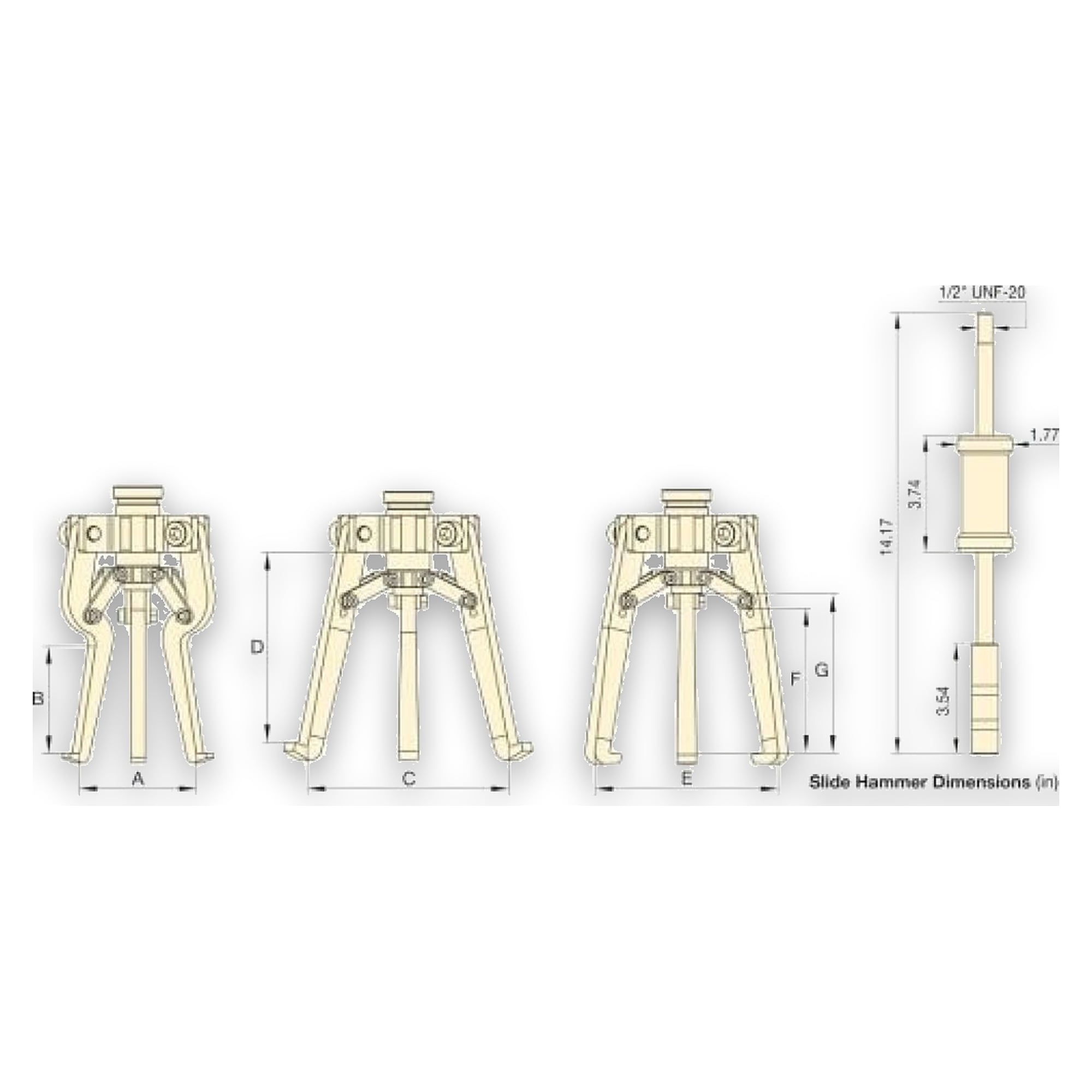 Internal Puller, 2-3 Jaw - Enerpac IPM3