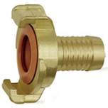 Riegler 107805.GEKA hose piece, rigid, Potable water, bright brass, I.D. 13