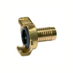 Riegler 107758.GEKA hose piece, rigid, bright brass, Connection I.D. 32