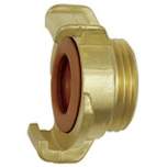 Riegler 107815.GEKA hose piece, rigid, Potable water, bright brass, G 3/4 o.