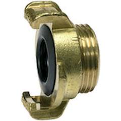 Riegler 107769.GEKA threaded piece, rigid, bright brass, G 1/2 exterior