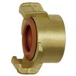 Riegler 107808.GEKA hose piece, rigid, Potable water, bright brass, G 3/8 i.