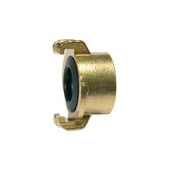 Riegler 107761.GEKA threaded piece, rigid, bright brass, G 3/8 interior